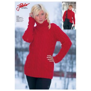 Patron tricot - Polo avec motif galon (dame) Patron tricot - Polo avec motif galon (dame)