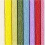 Papier crpon - couleurs standards - 8 feuilles