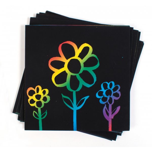 Tableau  gratter arc-en-ciel - 100 feuilles