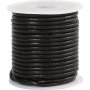 Cordon en cuir - noir - 2 mm - 10 m