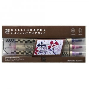 ZIG MS Calligraphy violet rose - Lot de 3 ZIG MS Calligraphy violet rose - Lot de 3