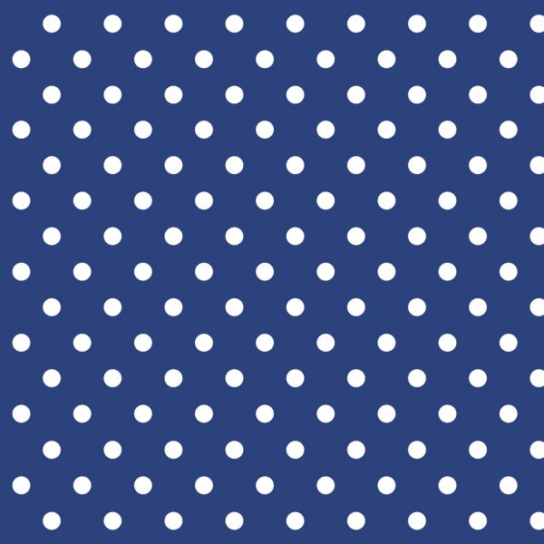Toile cire PVC Dot - Bleu