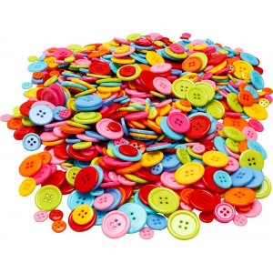 Mélange de boutons - 4 trous - 500 g Mélange de boutons - 4 trous - 500 g