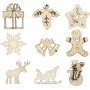 Dcorations en bois - Nol - 45 pcs