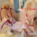 Image client Cheveux de poup�e - blanc 15 g