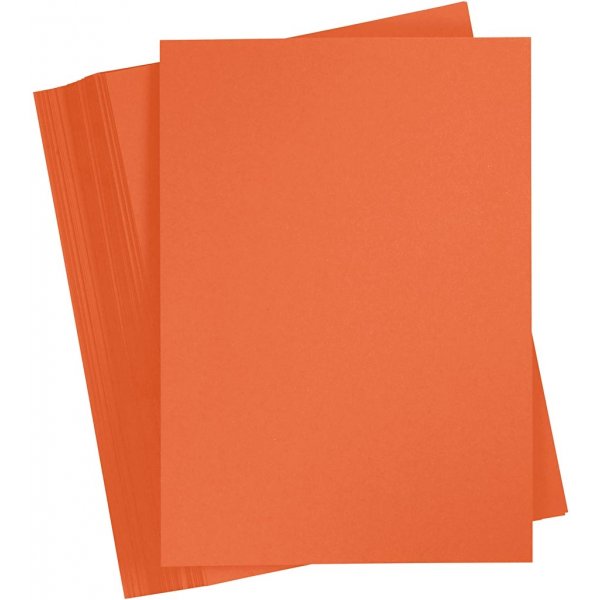 Carton coloré - orange - A4 - 180 g - 100 feuilles Carton coloré - orange - A4 - 180 g - 100 feuilles