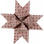 Bandes étoiles - rouge - blanc - Ø18 cm - 40 bandes