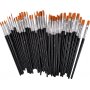 Pinceaux synthtiques plats - 50 pcs