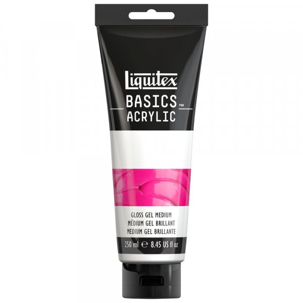 Médium acrylique - Additifs Liquitex Basics - 250 ml - Tub Gloss Gel Medium