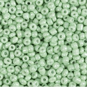 Perles de rocaille - vert clair - 25 g Perles de rocaille - vert clair - 25 g