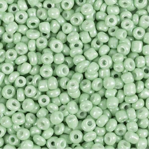 Perles de rocaille - vert clair - 25 g