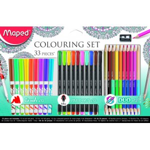 Set feutre & craie - Maped - Set pour personnes âgées 33 pièces Set feutre & craie - Maped - Set pour personnes âgées 33 pièces