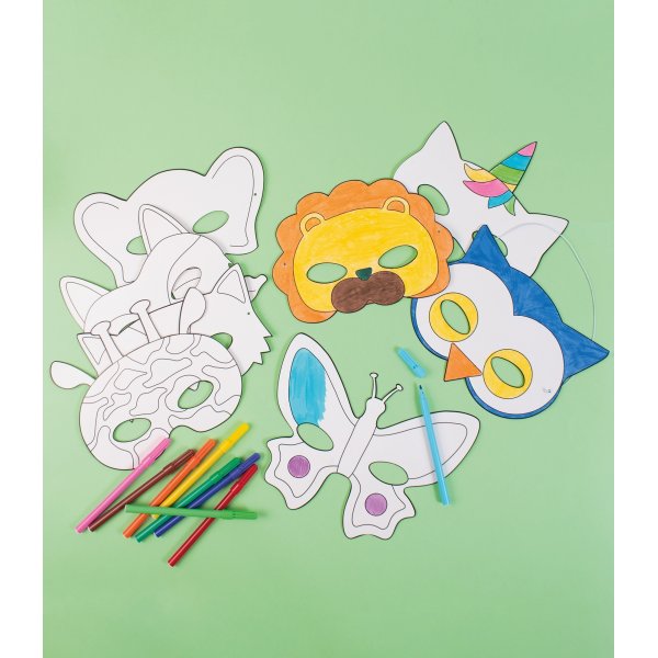 Masques en papier animaux 16 pcs Masques en papier animaux 16 pcs