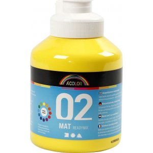 Peinture scolaire - Acrylique - jaune primaire - mate - 500 ml Peinture scolaire - Acrylique - jaune primaire - mate - 500 ml