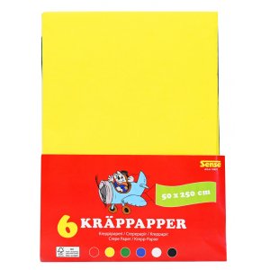 Papier crépon A4 - 6 couleurs Papier crépon A4 - 6 couleurs