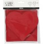 Carte coeur - rouge - 10 sets