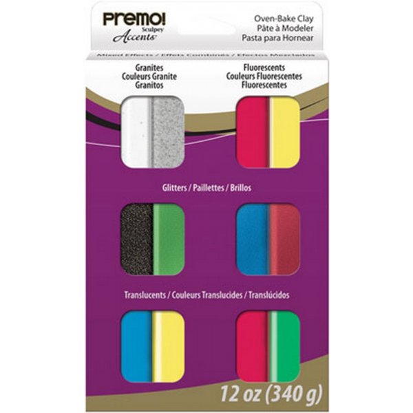 Argile Premo Mixte 28g - 12 Couleurs