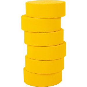 Rondelles de couleur 55-57 mm - jaune chaud - 6 pcs Rondelles de couleur 55-57 mm - jaune chaud - 6 pcs