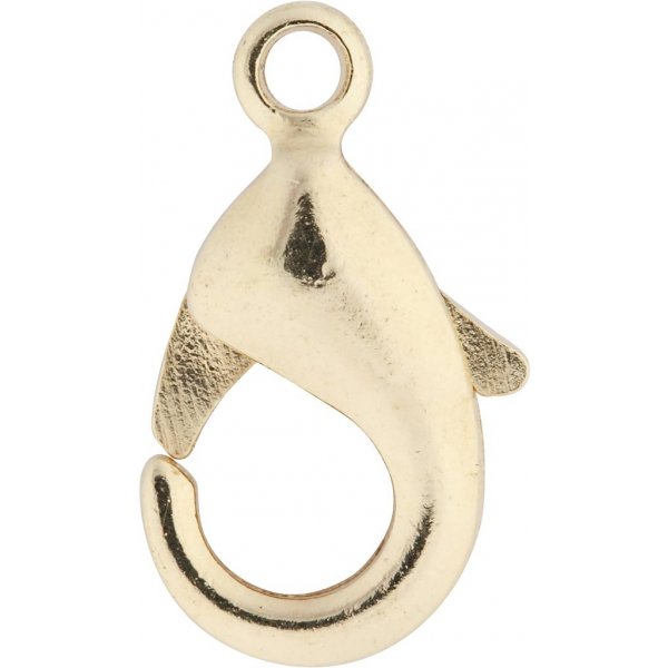 Mousqueton - plaqu or - 5 pcs