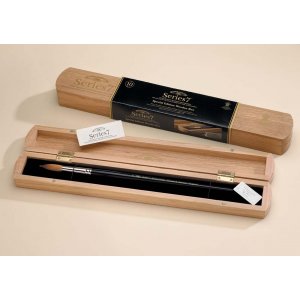 Brosse à martre Kolinsky W&N Série 7 Coffret en bois Brosse à martre Kolinsky W&N Série 7 Coffret en bois
