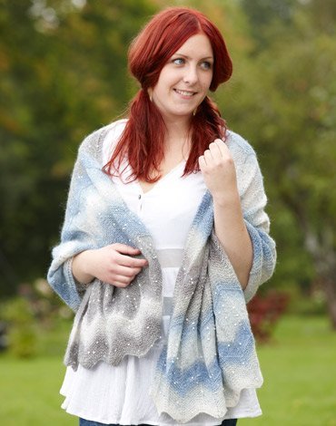 Patron tricot - Châle oblong Patron tricot - Châle oblong