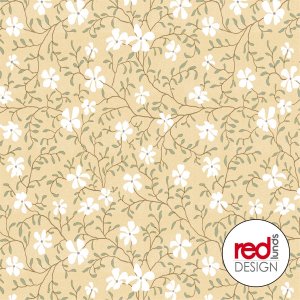 Toile cirée à petits motifs floraux - Jaune Toile cirée à petits motifs floraux - Jaune