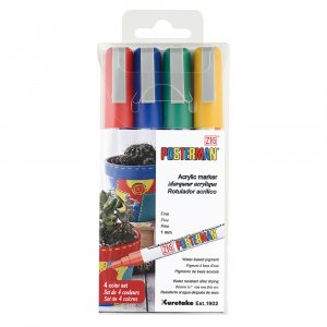 Feutre ZIG Posterman PMA-20 1 mm 4 couleurs