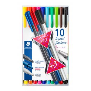 Feutres fins Triplus - 13 stylos Feutres fins Triplus - 13 stylos