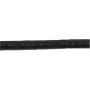 Cordon en cuir - noir - 2 mm - 10 m