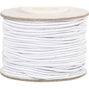 Cordon élastique 1 mm - blanc - 25 m Cordon élastique 1 mm - blanc - 25 m