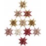Bandes toiles - rouge - blanc - 6,5+11,5 cm - 60 bandes