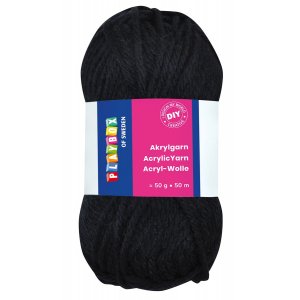 Fil acrylique 50 g noir Fil acrylique 50 g noir