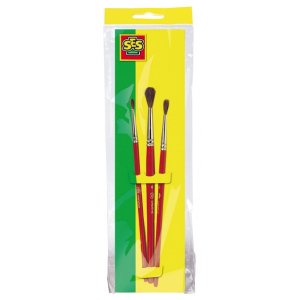 Le set de pinceaux, 3 pinceaux Le set de pinceaux, 3 pinceaux