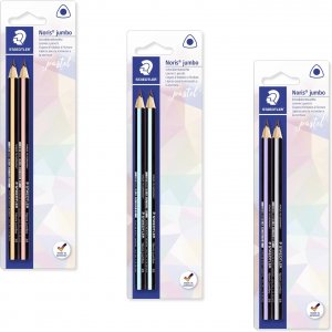 Noris Crayons Jumbo Pastel - 2 crayons Noris Crayons Jumbo Pastel - 2 crayons