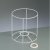 Cadre corps de lampe 15 cm / ø 15 cm - rond blanc Cadre corps de lampe 15 cm / ø 15 cm - rond blanc