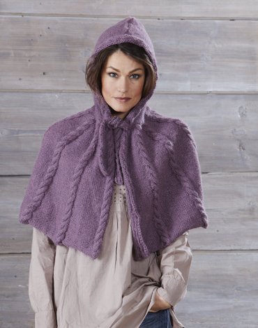 Patron tricot - Poncho avec tresses