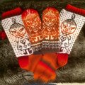 Image client Fil Viking Nordlys 100g - Orange/rouge/noir (955)
