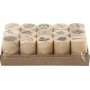 Set de tampons Deco Art - fleurs et feuilles - 15 pcs