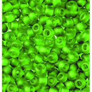 Rocailles mates transparentes ø 2,6 mm - vert clair Rocailles mates transparentes ø 2,6 mm - vert clair