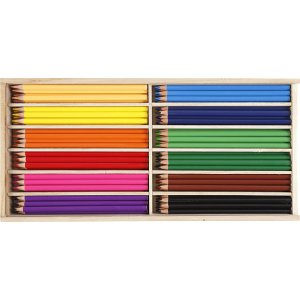 Crayons de couleur - 3 mm - couleurs mélangées - 144 pcs Crayons de couleur - 3 mm - couleurs mélangées - 144 pcs