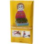 Botes de chambre de bb en forme de figurine - blanches - 6 pcs
