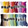 Fil  broder Harmoni - couleurs mlanges - 42 paquets