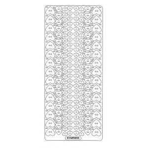 Peel off's - Bouton coeurs Peel off's - Bouton coeurs