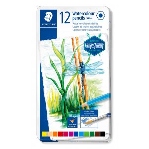 Crayons de couleur aquarelle dans une boîte - 12 crayons Crayons de couleur aquarelle dans une boîte - 12 crayons