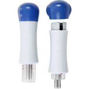 Porte-aiguille à feutrage en plastique avec 7 aiguilles intermédiaires Porte-aiguille à feutrage en plastique avec 7 aiguilles intermédiaires