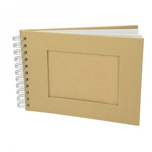 Album pour scrapbooking A 5 / 21 x 15 cm - marron 25 pages rectangle découpé Album pour scrapbooking A 5 / 21 x 15 cm - marron 25 pages rectangle découpé