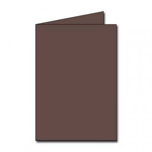 Carte double Pollen 111x158 - Paquet de 25 - Marron Carte double Pollen 111x158 - Paquet de 25 - Marron