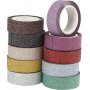 Ruban paillet/ruban washi - couleurs mlanges - 10 x 6 m