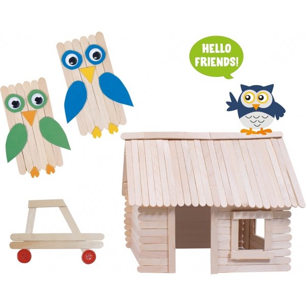 Btons en bois en bote - 1000 pcs