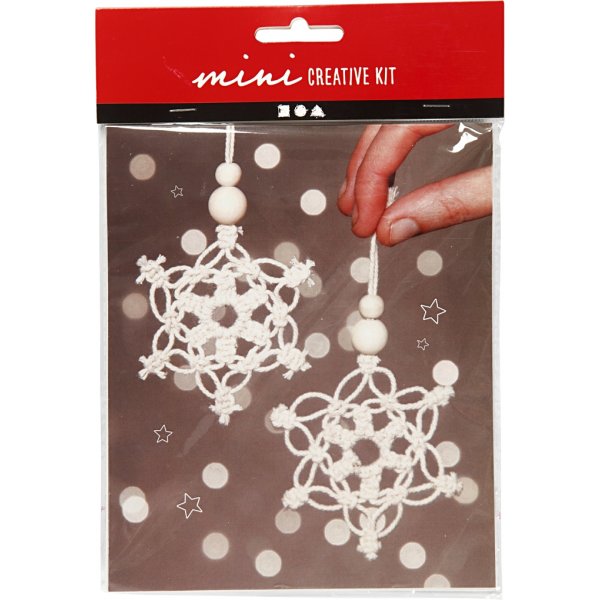 Mini Kit DIY - macramé cristal de glace/flocon de neige Mini Kit DIY - macramé cristal de glace/flocon de neige